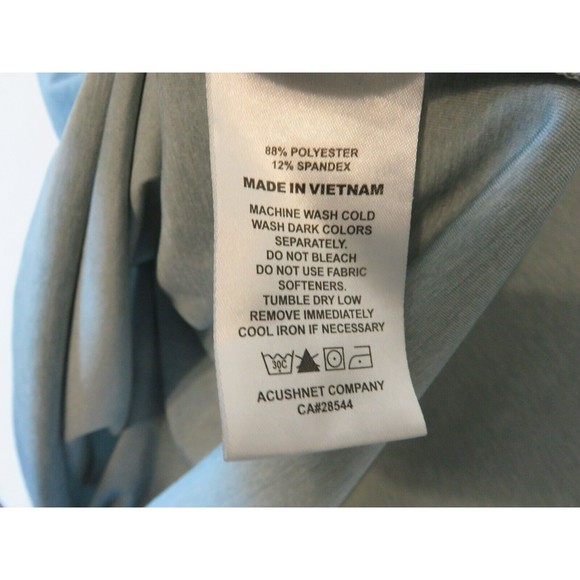 Foot Joy FJ Light Green Golf Polo Shirt Sz L Harford Mutual Logo Athletic EUC - Picture 8 of 9